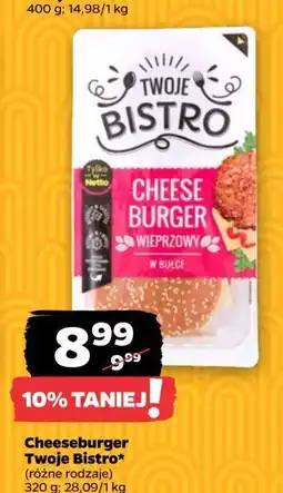 Netto Cheeseburger wieprzowy Twoje Bistro oferta