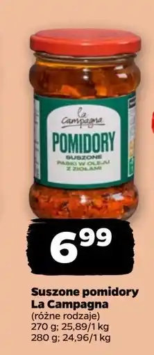 Netto Pomidory suszone w oleju z ziołami paski La Campagna oferta