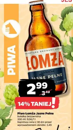 Netto Piwo Łomża Jasne Pełne oferta