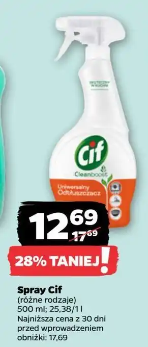 Netto Spray odtłuszczacz Cif Cleanboost oferta