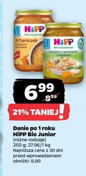 Netto Kaszotto z warzywami i indykiem Hipp Bio oferta