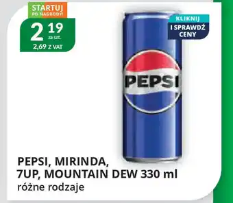 Eurocash Cash & Carry Pepsi, mirinda, 7up, mountain dew oferta