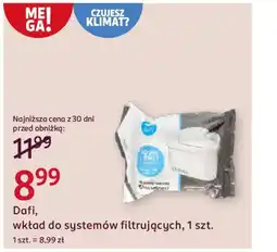 Rossmann Dafi, wkład do systemów filtrujących oferta