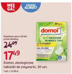 Rossmann Domol, ekologiczne tabletki do zmywarki oferta