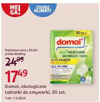 Rossmann Domol, ekologiczne tabletki do zmywarki oferta