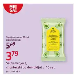 Rossmann Selfie project, chusteczki do demakijażu oferta