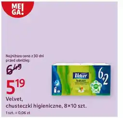 Rossmann Velvet, chusteczki higieniczne oferta