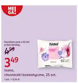 Rossmann Isana, chusteczki kosmetyczne oferta