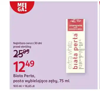 Rossmann Biała Perła, pasta wybielająca zęby oferta