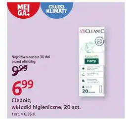 Rossmann Cleanic, wkładki higieniczne oferta