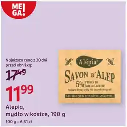 Rossmann Alepia, mydło w kostce oferta