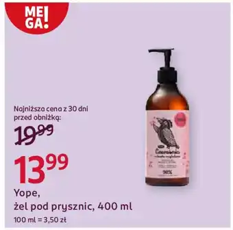 Rossmann Yope, żel pod prysznic oferta