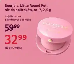 Rossmann Róż do policzków 17 Bourjois Little Round oferta