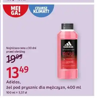 Rossmann Żel pod prysznic muscle relax Adidas Active Skin & Mind oferta