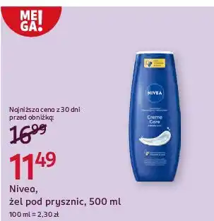 Rossmann Żel pod prysznic Nivea Creme Care oferta