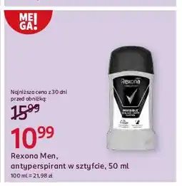 Rossmann Dezodorant invisible black & white Rexona Men Invisible oferta