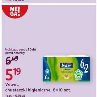 Rossmann Chusteczki higieniczne Velvet Balsam oferta