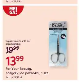 Rossmann Nożyczki do paznokci For Your Beauty oferta