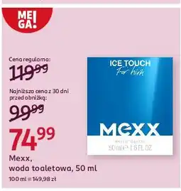 Rossmann Woda po goleniu Mexx Ice Touch Men oferta