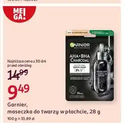 Rossmann Maseczka w płachcie pure charcoal Garnier Skin Naturals oferta