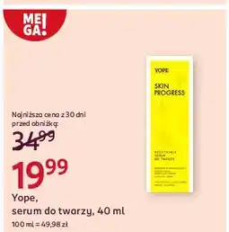 Rossmann Serum do twarzy resetujące Yope Skin Progress oferta