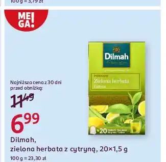 Rossmann Herbata zielona herbata cytryna Dilmah oferta