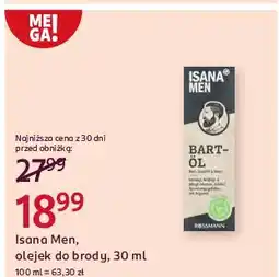 Rossmann Olejek do brody Isana For Men oferta