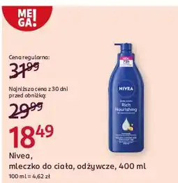 Rossmann Mleczko odżywcze skóra bardzo sucha Nivea oferta