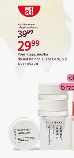 Rossmann Maska do ust na noc Your Kaya oferta