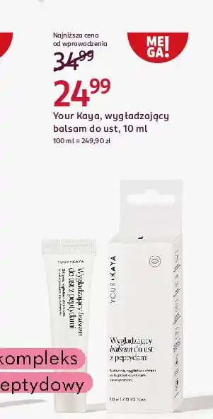 Rossmann Wygładzający balsam do ust Your Kaya oferta