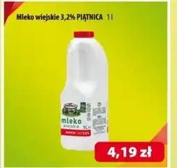 Astra Piątnica Mleko wiejskie świeże 3,2% 1 l oferta