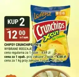 bi1 Crunchips X-Cut Chipsy ziemniaczane solony 140 g oferta