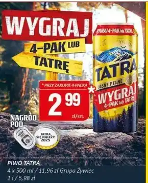 Chorten Tatra Piwo jasne pełne 500 ml oferta