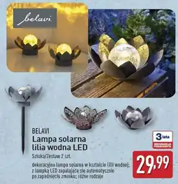 ALDI Lampa solarna lilia wodna led Belavi oferta