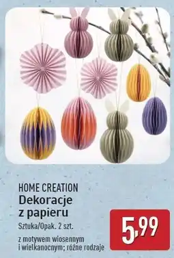 ALDI Dekoracje z papieru kwiaty Home Creation oferta