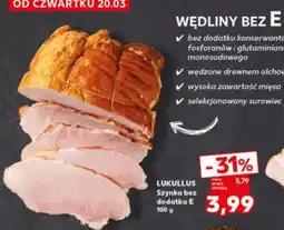 Kaufland Szynka bez dodatku e Lukullus oferta