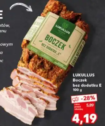 Kaufland Boczek bez dodatku e Lukullus oferta