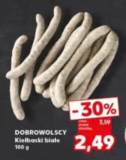 Kaufland Kiełbaski białe Dobrowolscy oferta