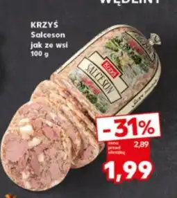 Kaufland Salceson jak ze wsi Masarnia Krzyś oferta