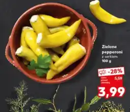 Kaufland Zielone pepperoni z serem oferta