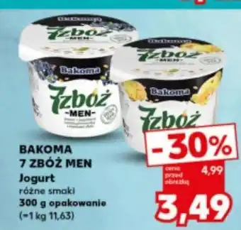 Kaufland Jogurt ananas-mandarynka Bakoma 7 Zbóż Men oferta