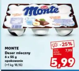 Kaufland Deser mleczno-czekoladowy z orzechami Zott Monte oferta