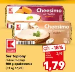 Kaufland Ser topiony cheddar K-Classic oferta