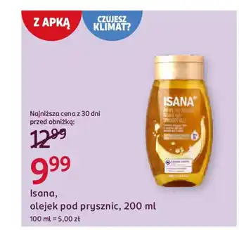 Rossmann Isana, olejek pod prysznic oferta