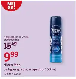 Rossmann Nivea Men, antyperspirant w sprayu oferta