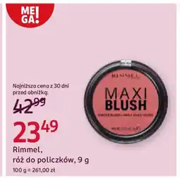 Rossmann Rimmel, róż do policzków oferta