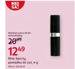 Rossmann Miss Sporty, pomadka do ust oferta