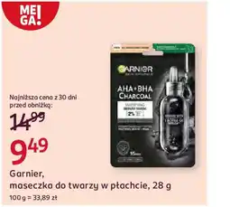 Rossmann Garnier, maseczka do twarzy w płachcie oferta