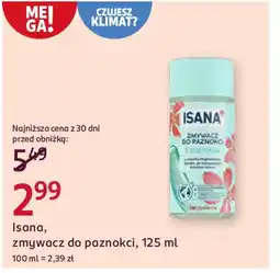 Rossmann Isana, zmywacz do paznokci oferta