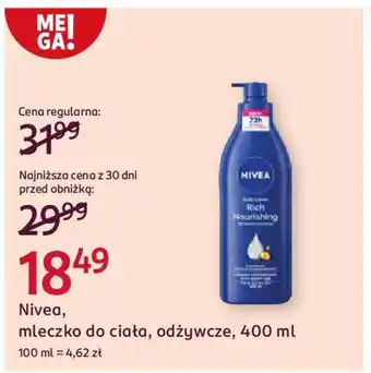 Rossmann Nivea, mleczko do ciała, odżywcze oferta